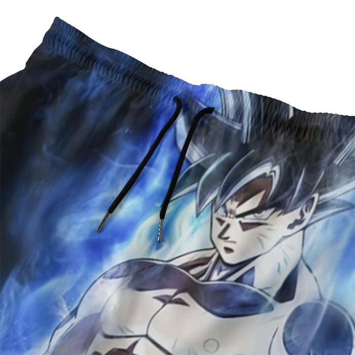 Dragon Ball Super Goku Ultra Instinct Blue Cool Casual Beach Pants