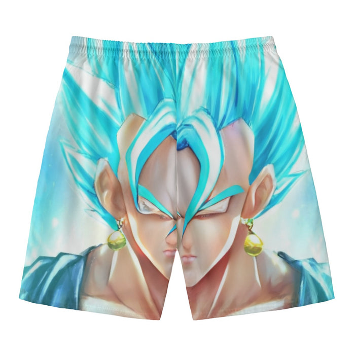 DBZ Goku God Saiyan Blue SSGSS Potara Fusion Design Trendy Beach Pants