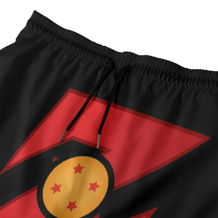 Dragon Ball Z Logo Four Star Dragon Ball Cool Design Beach Pants