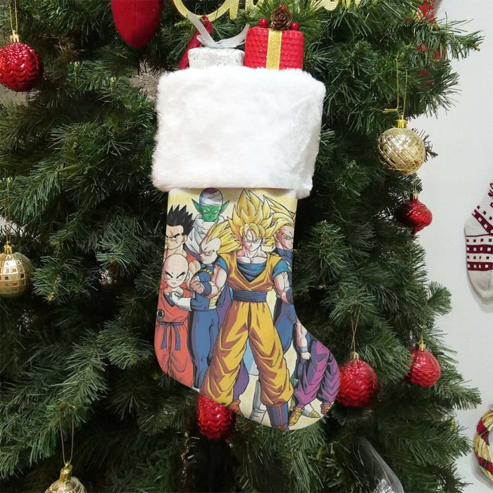 DBZ Goku Vegeta Super Saiyan Krillin Piccolo All Heroes Vibrant Design Christmas Socks