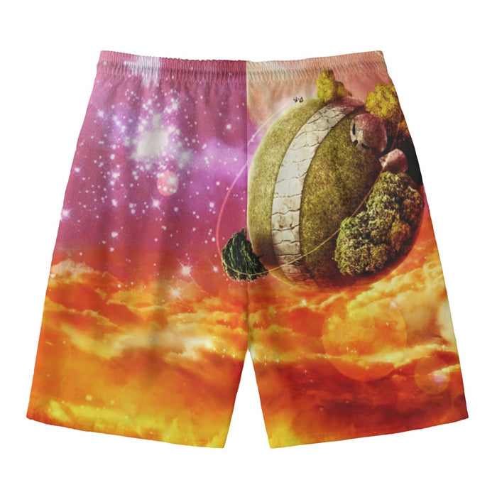 Dragon Ball Z Great King Kai Planet Cool Orange Beach Pants