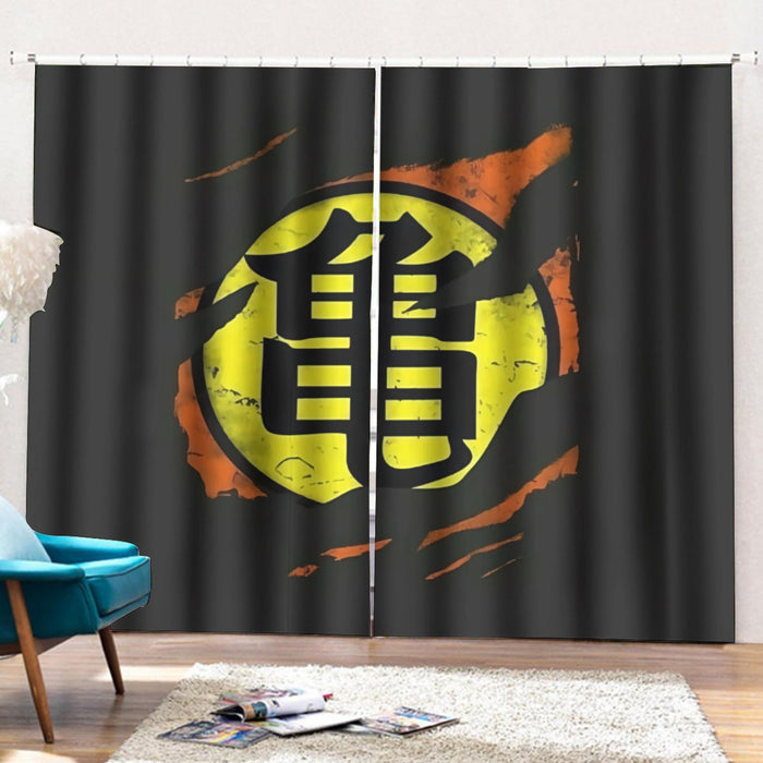 Dragon Ball Master Roshi Symbol Kanji Japanese Cool Design Curtains with Hooks