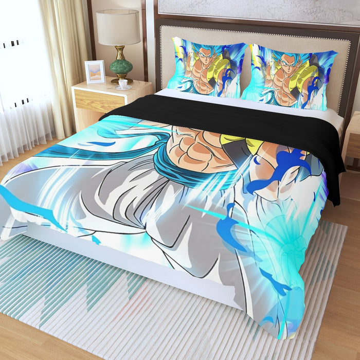 Super Saiyan Blue Gogeta Three Piece Duvet Cover Set