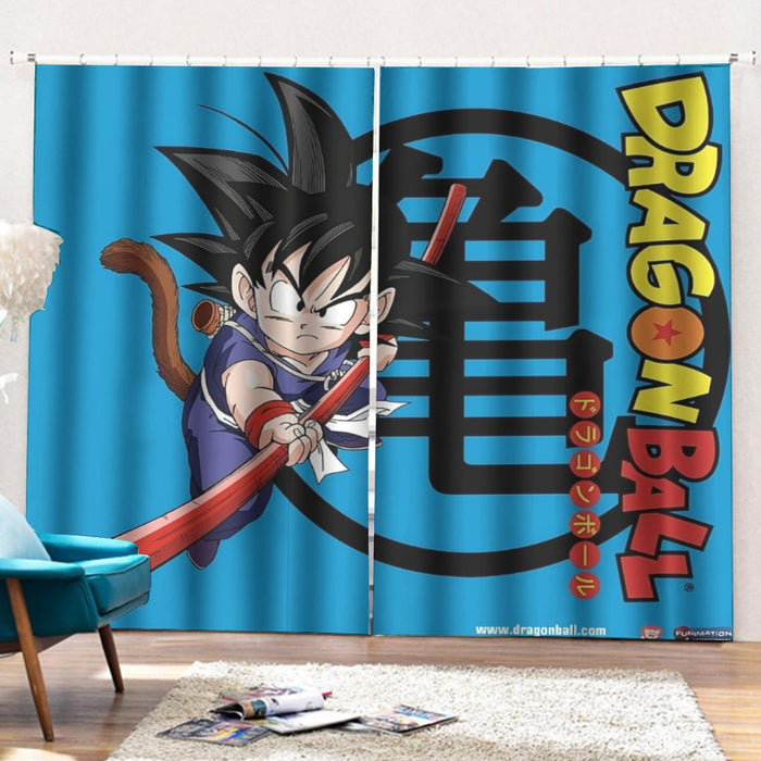 Young Goku Curtains with Hooks