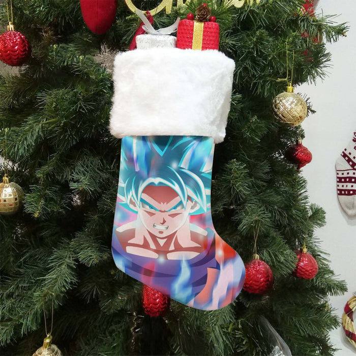 Dragon Ball Super Saiyan Blue Goku Christmas Socks