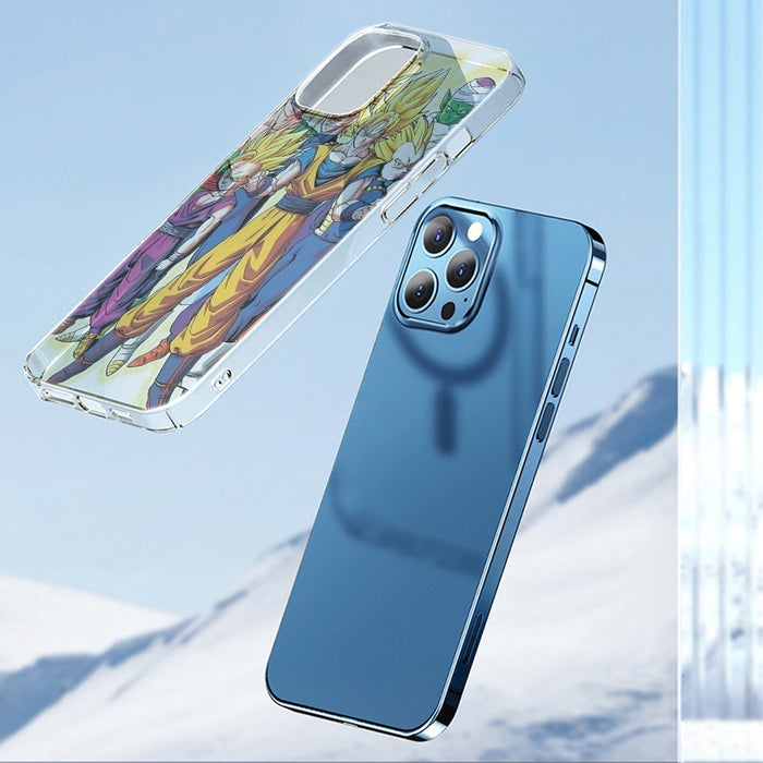 DBZ Goku Vegeta Super Saiyan Krillin Piccolo All Heroes Vibrant Design iPhone 13 Case