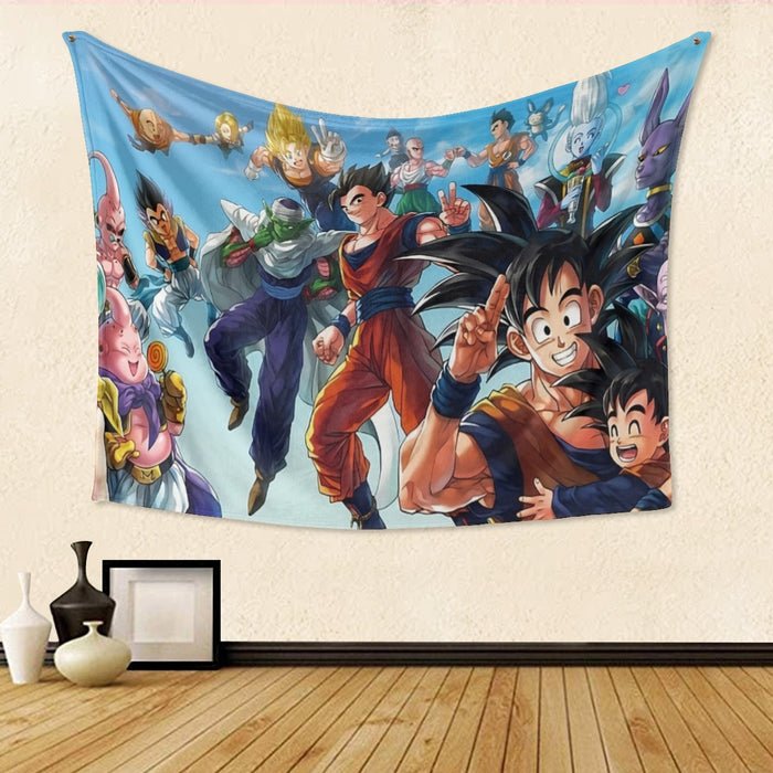 Dragon Ball Z Characters Tapestry