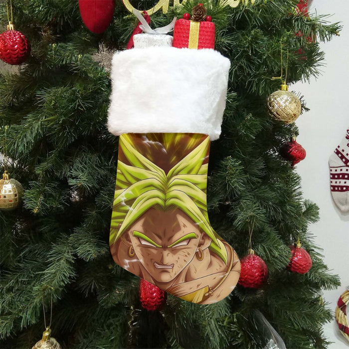 Dragon Ball Super Legendary Super Saiyan Broly White Eyes Custom Christmas Socks