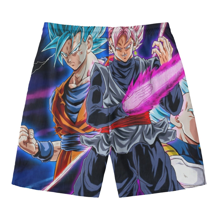 Dragon Ball Goku 2 Goku Rose Vegeta 2 Ultra Instinct Beach Pants