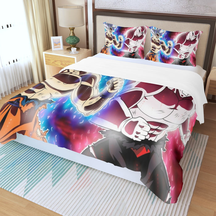 Dragon Ball Super Goku vs Jiren Fierce Battle Full Print Three Piece Duvet Cover Set