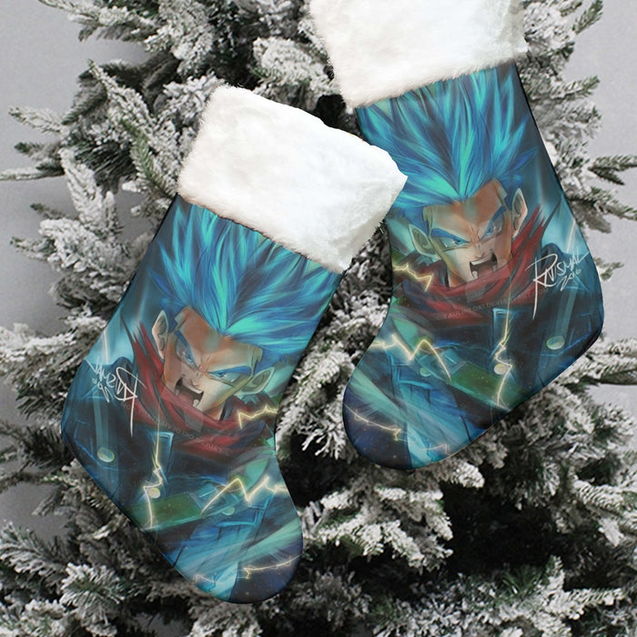 Dragon Ball Super Future Trunks Rage Christmas Socks