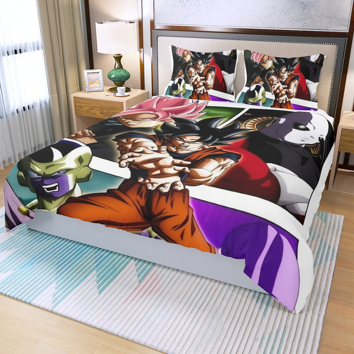 Goku Black Kamehameha Dragon Ball Z Three Piece Duvet Cover Set