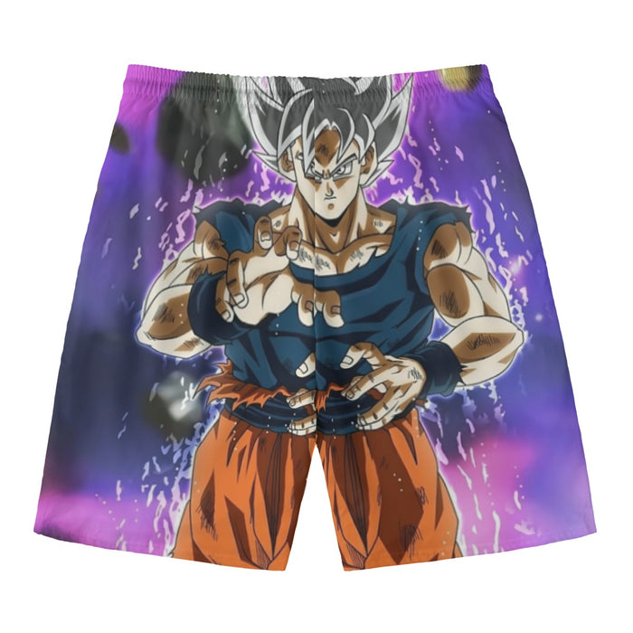 Dragon Ball Z Goku Ultra Instinct Form White Hair Beach Pants