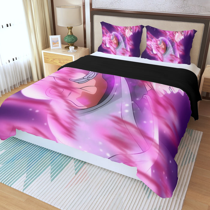 Dragon Ball Super Saiyan Black Goku Rose Cool Casual Three Piece Duvet Cover Set