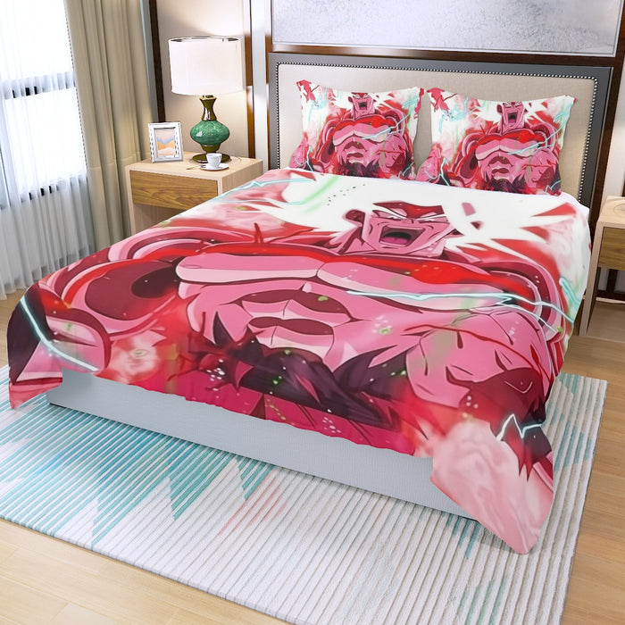 Goku Super Saiyan White Omni God Transformation Three Piece Duvet Cover Set