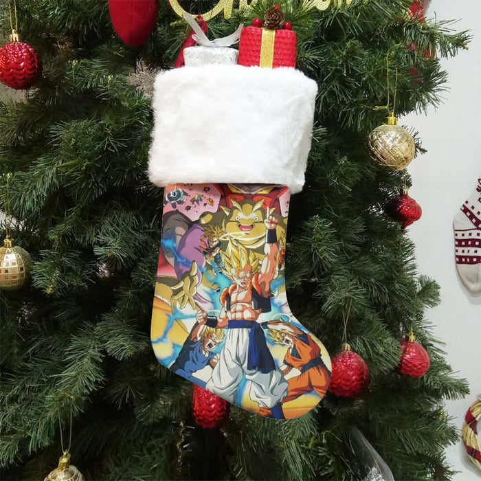 DBZ Goku Vegeta Fusion Saiyan Gogeta Colorful Design Streetwear Christmas Socks