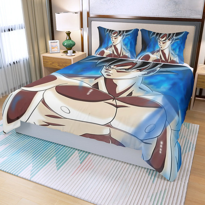 Dragon Ball Super Son Goku Ultra Instinct Cool Casual Three Piece Duvet Cover Set