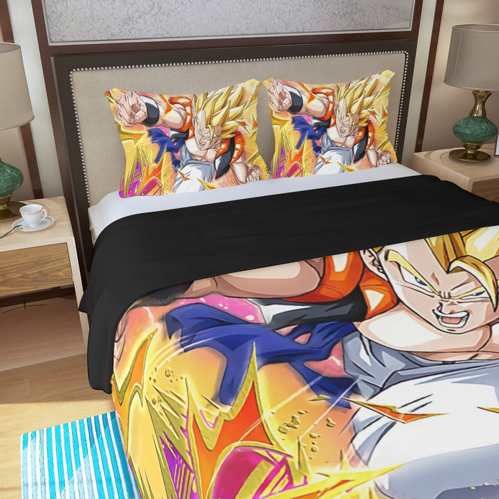 Dragon Ball Super Gogeta Outshining Darkness Cool Three Piece Duvet Cover Set