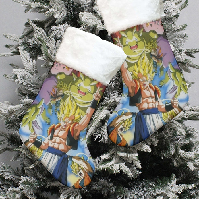 DBZ Goku Vegeta Fusion Saiyan Gogeta Colorful Design Streetwear Christmas Socks