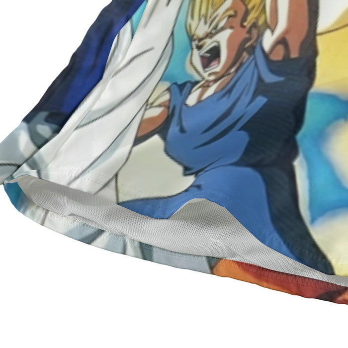 DBZ Goku Vegeta Fusion Saiyan Gogeta Colorful Design Streetwear Beach Pants