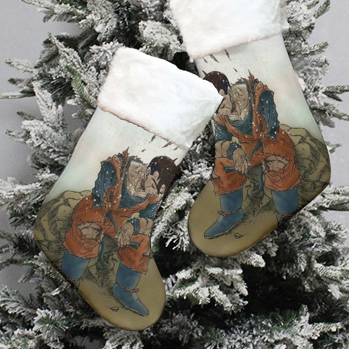 Dragon Ball Gohan Exhausted Sad Simple Design Vintage Streetwear Christmas Sock