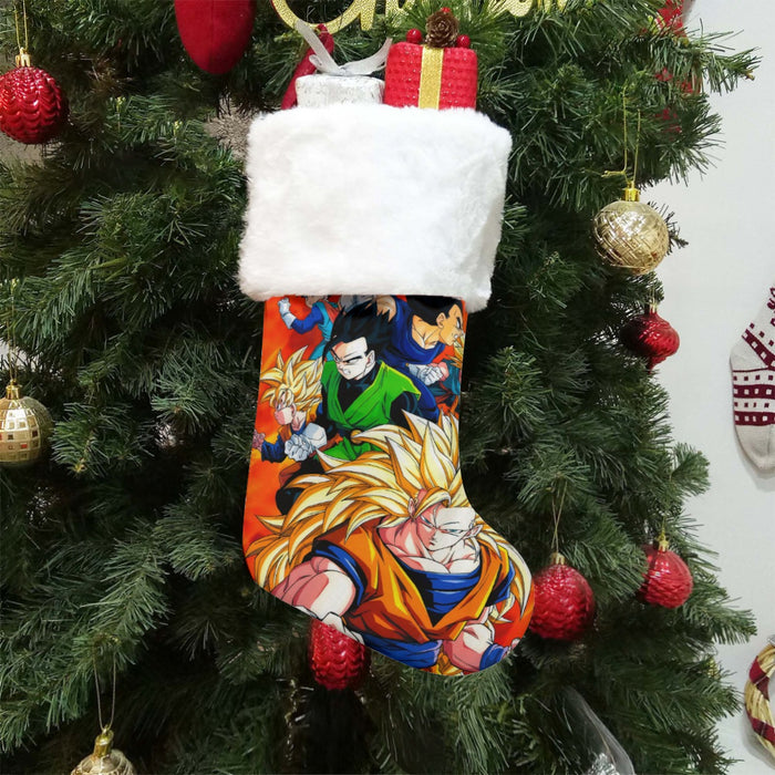 Dragon Ball Goku Super Saiyan 3 Vegeta Gohan Trending Design Christmas Socks