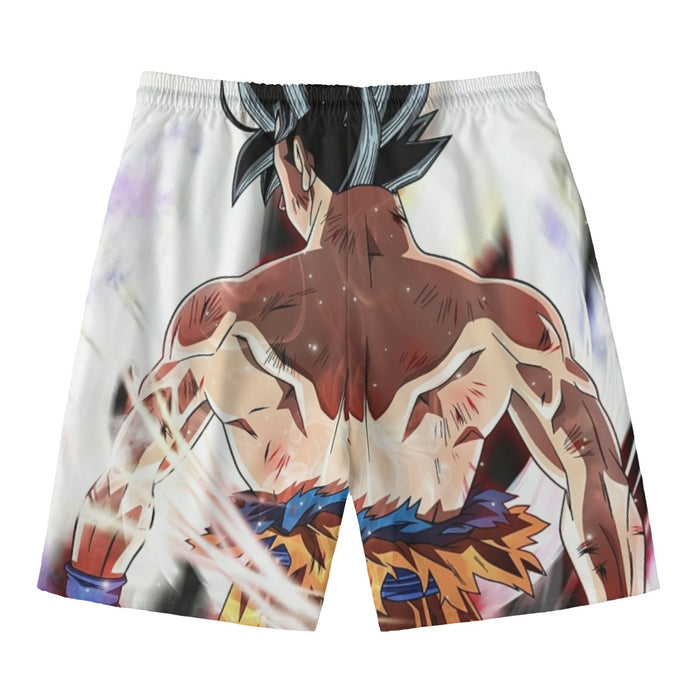 Dragon Ball Goku Damaged Battle Muscular Powerful Aura Beach Pants