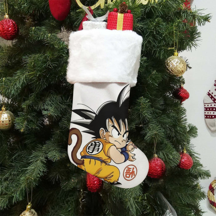 Cute Kid Goku Yellow Clothing Dragon Ball Z Christmas Socks