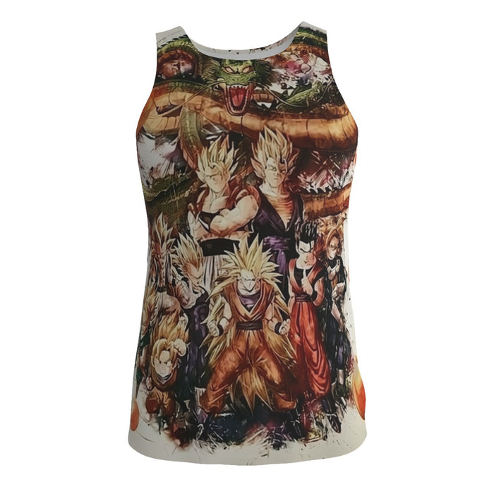 Dragon Ball  Ultimate Shenron x Saiyans Tank Top