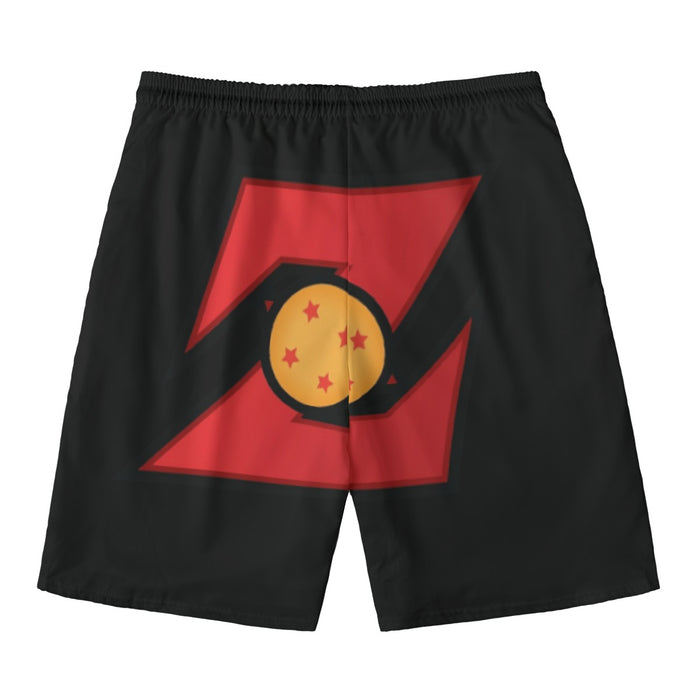 Dragon Ball Z Logo Four Star Dragon Ball Cool Design Beach Pants