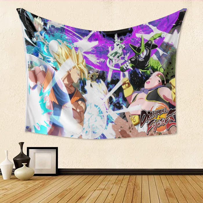 Dragon Ball Z  Goku and Vegeta Vs Frieza and Cell Tapestry