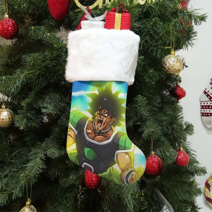 Dragon Ball Z Broly Wearing His Control Mechanism Christmas Socks