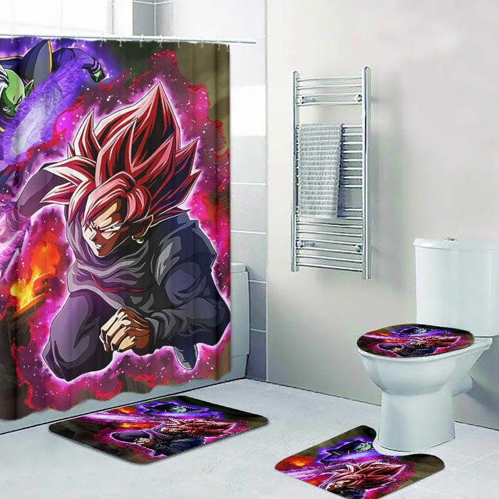 DBZ Goku Black Zamasu Super Saiyan Rose Dope Vibe Four-piece Bathroom