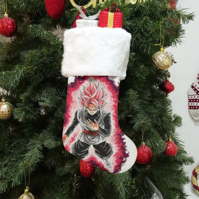 Dragon Ball Super Black Goku Rose 2 Super Saiyan Grin Christmas Socks