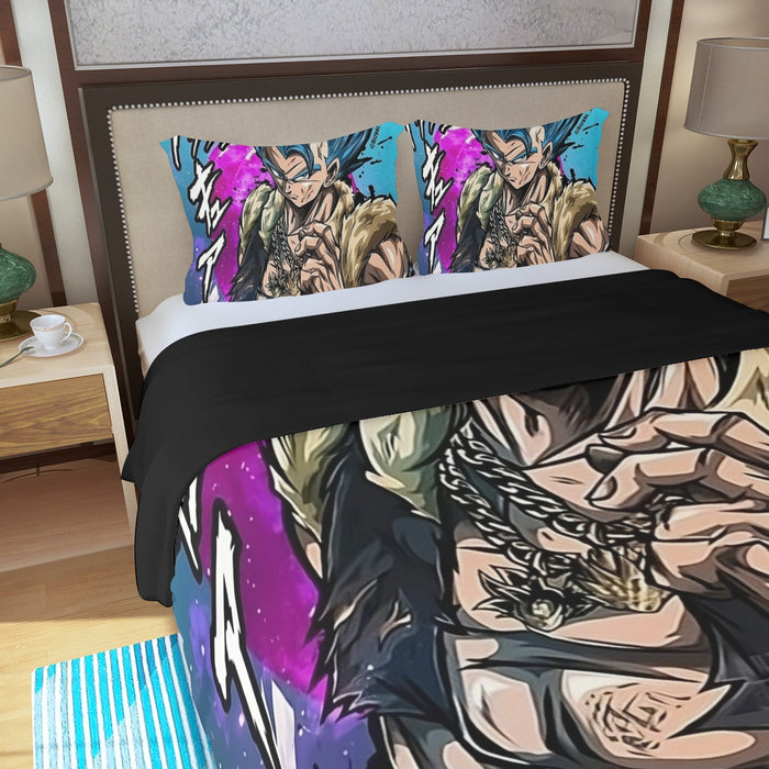 Super Saiyan Blue Gogeta Three Piece Duvet Cover Set