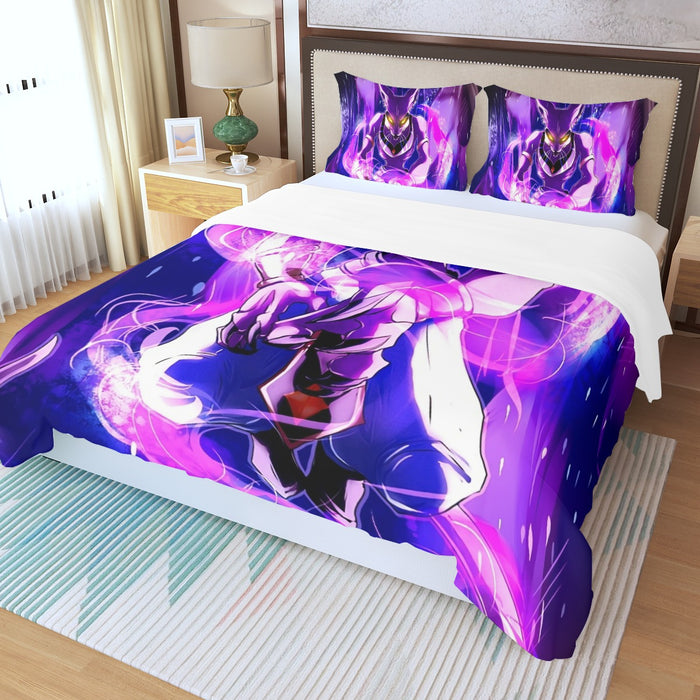 DBZ Mighty Destruction God Beerus Egyptian Cat Sport Design Three Piece Duvet Cover Set