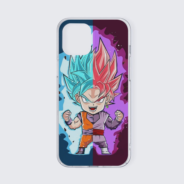 DBZ Goku Zamasu SSGSS God Blue Rose Super Saiyan Chibi iPhone 13 Case