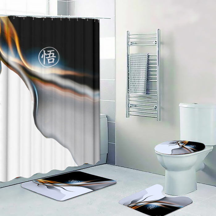 Tattooed Goku Ultra Instinct Four-piece Bathroom