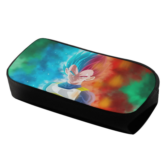 DBZ Vegeta Super Saiyan God Blue SSGSS Cool Portraits Pencil Bag