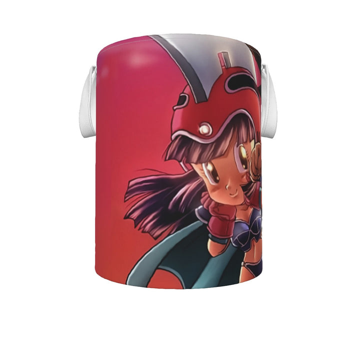 Kid Goku and Chichi Flying on Golden Cloud 3D Laundry Basket