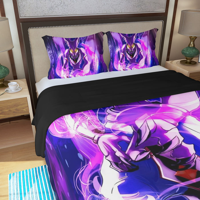 DBZ Mighty Destruction God Beerus Egyptian Cat Sport Design Three Piece Duvet Cover Set