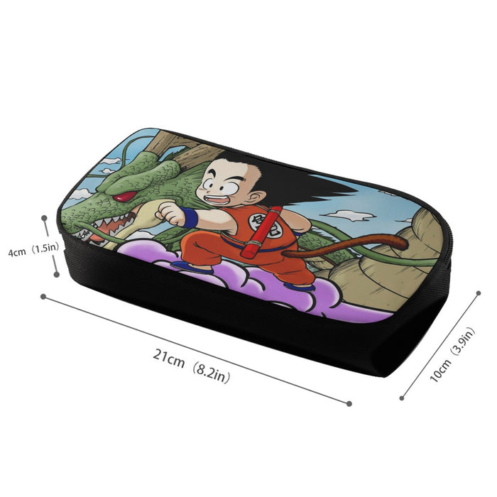 Dragon Ball  Kid Goku Flying With Shenron Pencil Bag