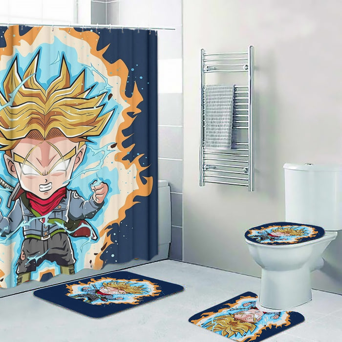 Dragon Ball Future Trunks Saga Super Saiyan Chibi Design Four-piece Bathroom