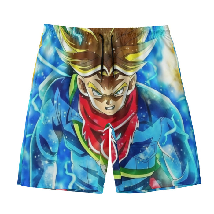 DBZ Rage Super Saiyan Trunks Portrait Unique Style Beach Pants