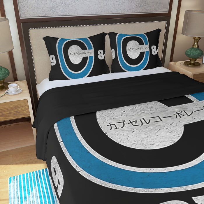 Capsule Corp Baseball Three Piece Duvet Cover Set