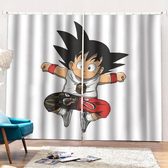 Supreme Goku Dragon Ball Z Curtains with Hooks