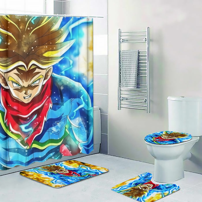 DBZ Rage Super Saiyan Trunks Portrait Unique Style Four-piece Bathroom