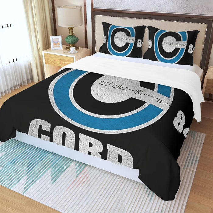 Capsule Corp Baseball Three Piece Duvet Cover Set