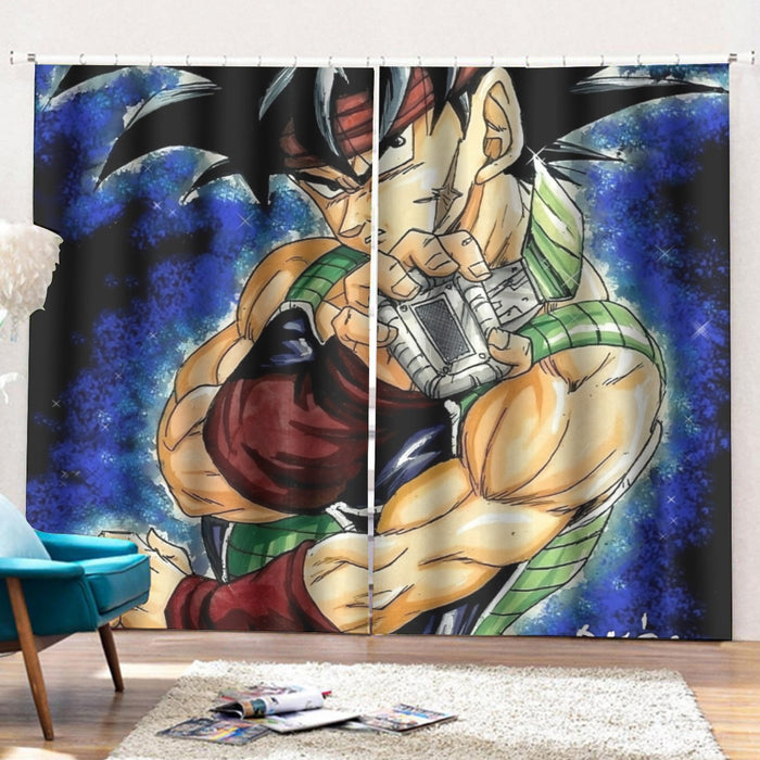 Dragon Ball Bardock Super Saiyan Goku Father Warrior Color Streetwear Curtains with Hooks