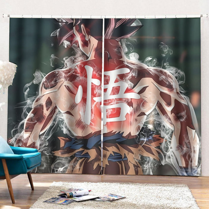 Dragon Ball Goku Ultra Instinct Epic Symbol Casual Curtains with Hooks